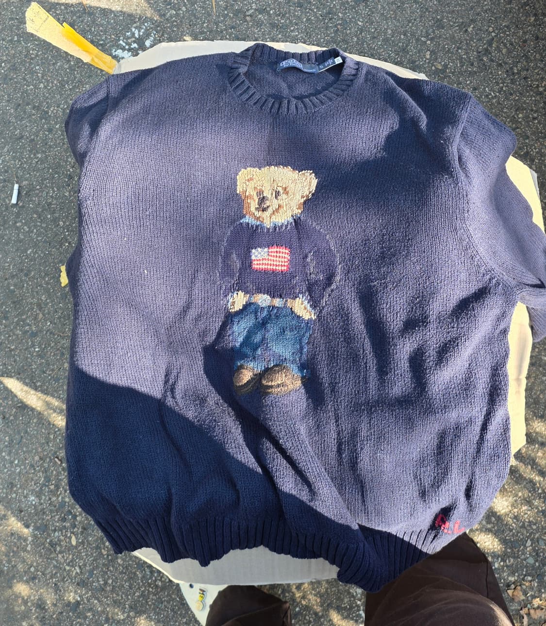 폴로 랄프로렌 베어 니트 스웨터 XL 상품이미지1