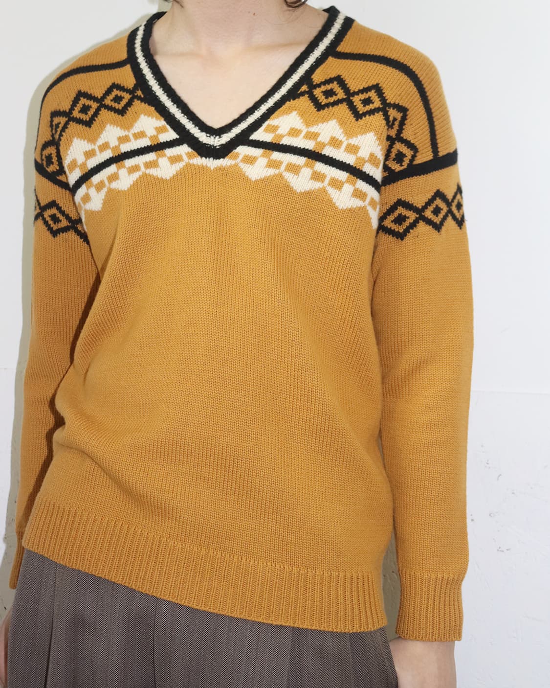 버버리 프로섬 by 크리스토퍼 베일리 12SS 에스닉 V넥 스웨터 상품이미지3