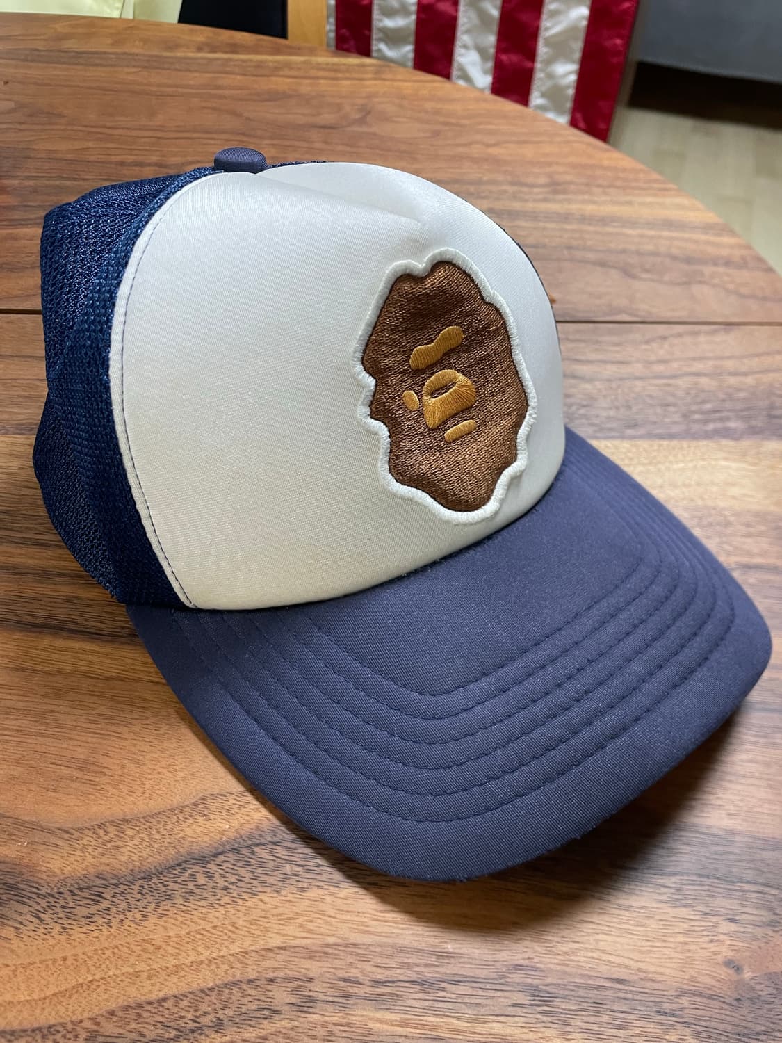 베이프 네이비 사루 매쉬 볼캡 00s 상품이미지2