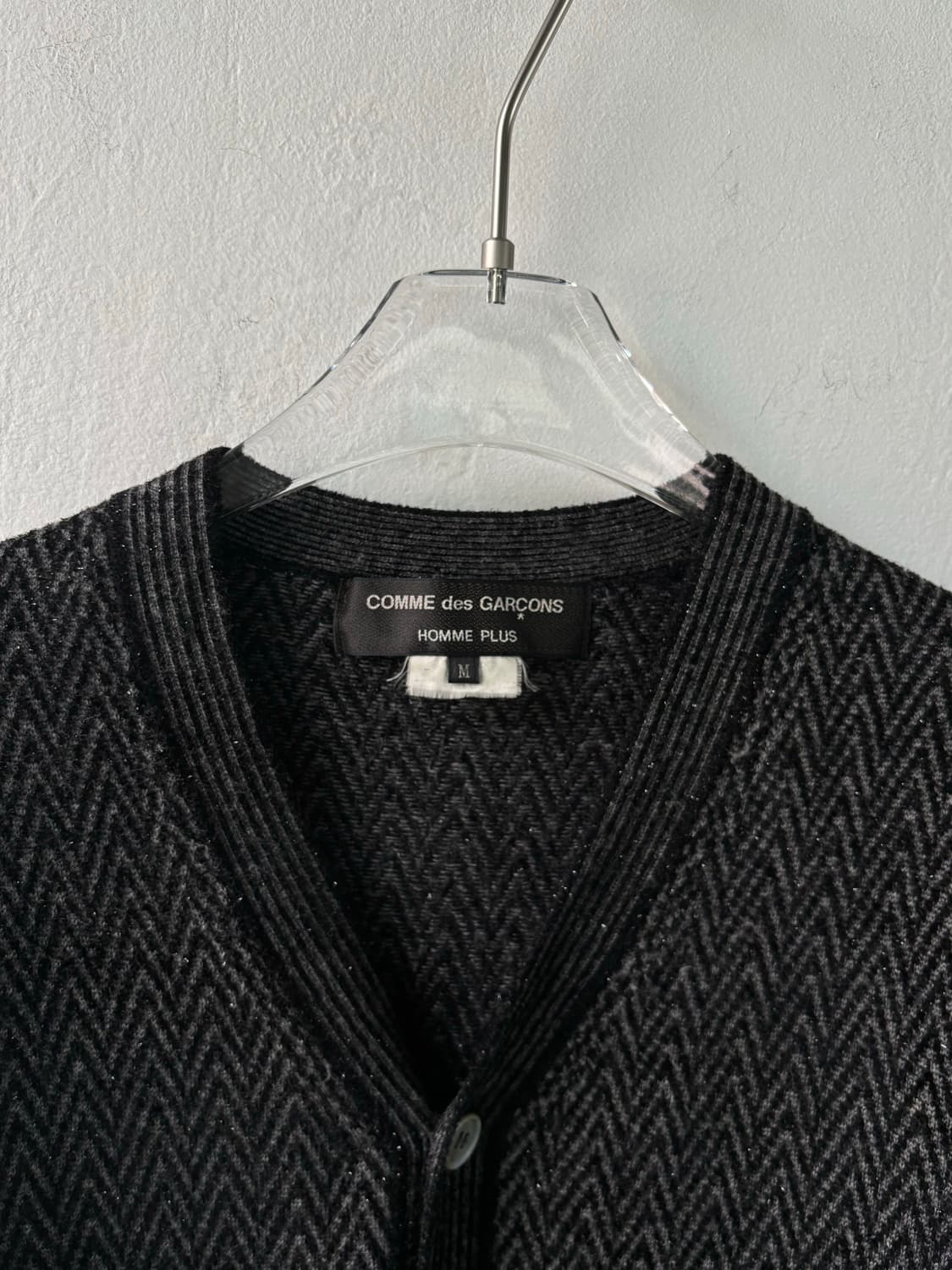 꼼데가르송 옴므 플러스 그라데이션 헤링본 가디건 상품이미지3