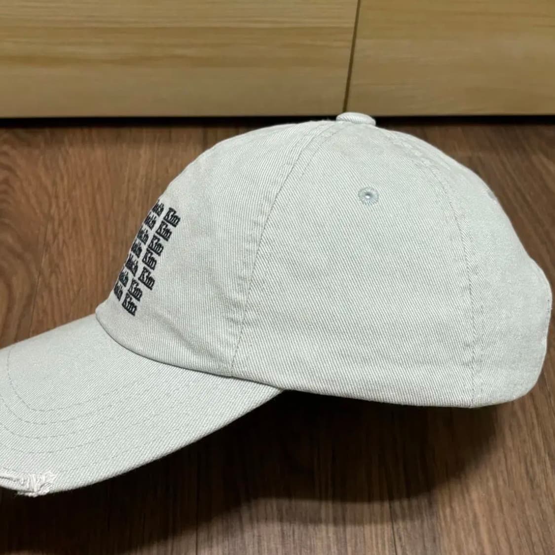 마뗑킴 레터링 워시드 볼캡 모자 상품이미지4