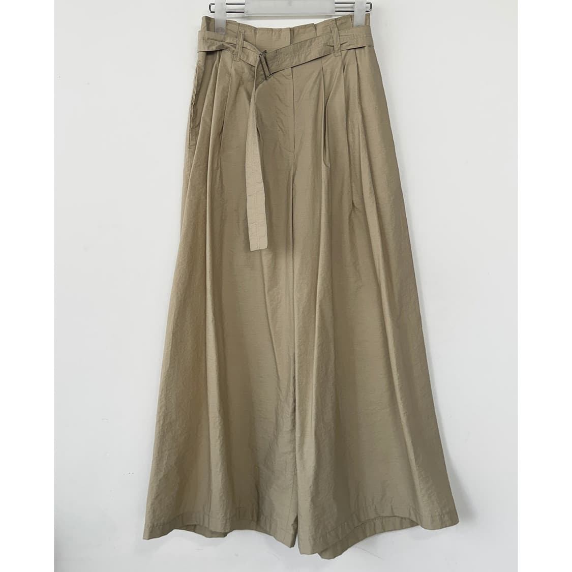 타임 TIME 벨티드 크링클 와이드 팬츠 상품이미지1