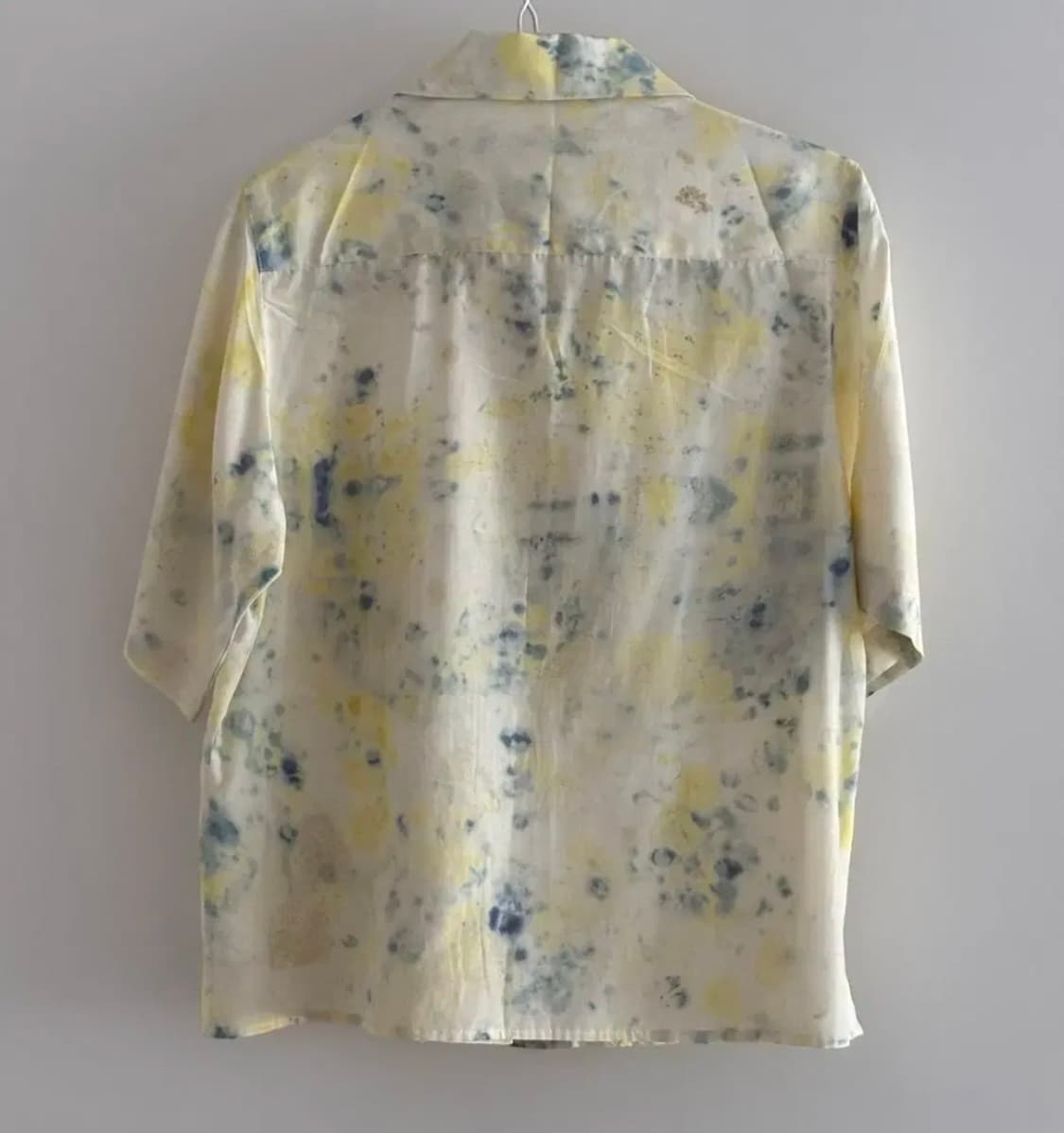 Teak 티크 / 다이드 오픈 카라 실크 셔츠 상품이미지5