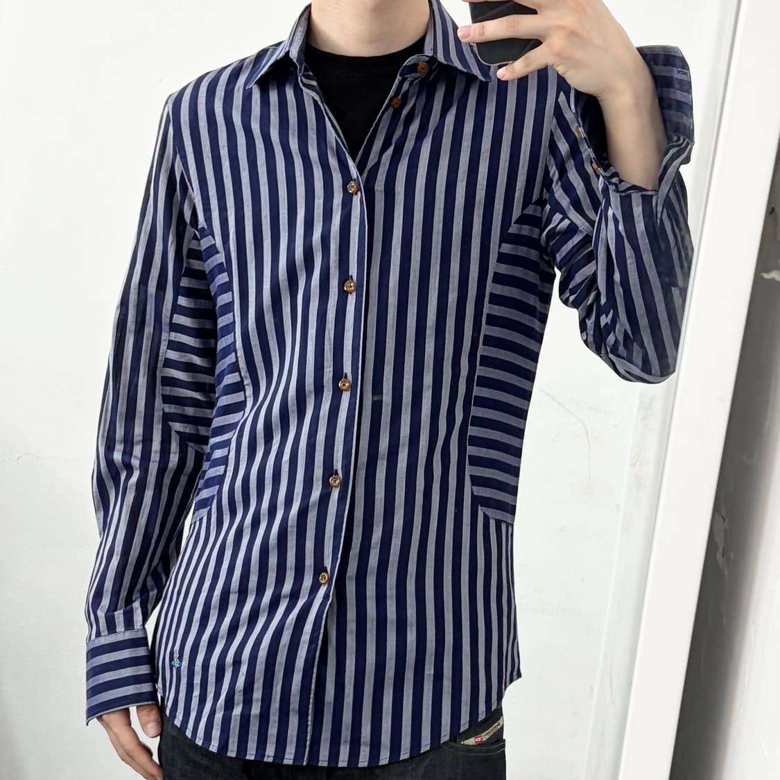 비비안웨스트우드 스트라이프 시스루 셔츠 상품이미지2