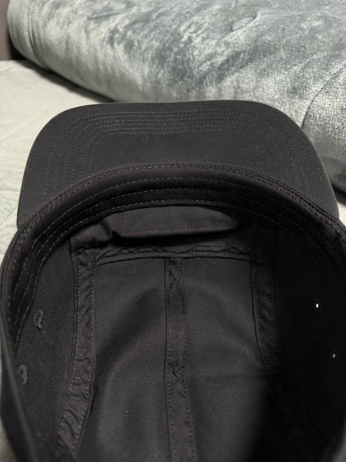 Supreme 슈프림 레드 박스 캠프캡 모자 (Washed Black) 상품이미지4