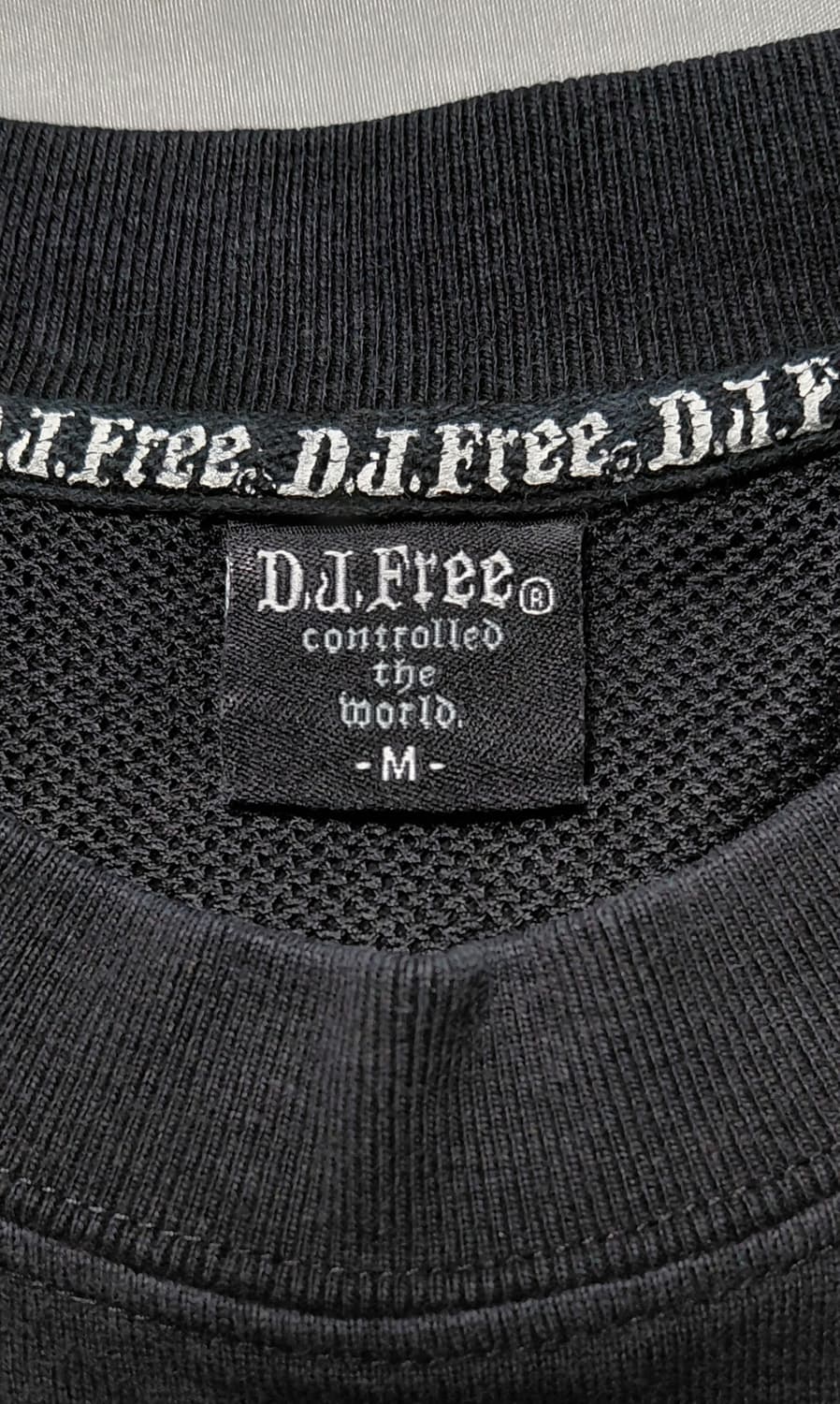 [Y2K/Rare] D.J.Free 고딕 크로스 그래픽 롱 슬리브(S) 상품이미지4