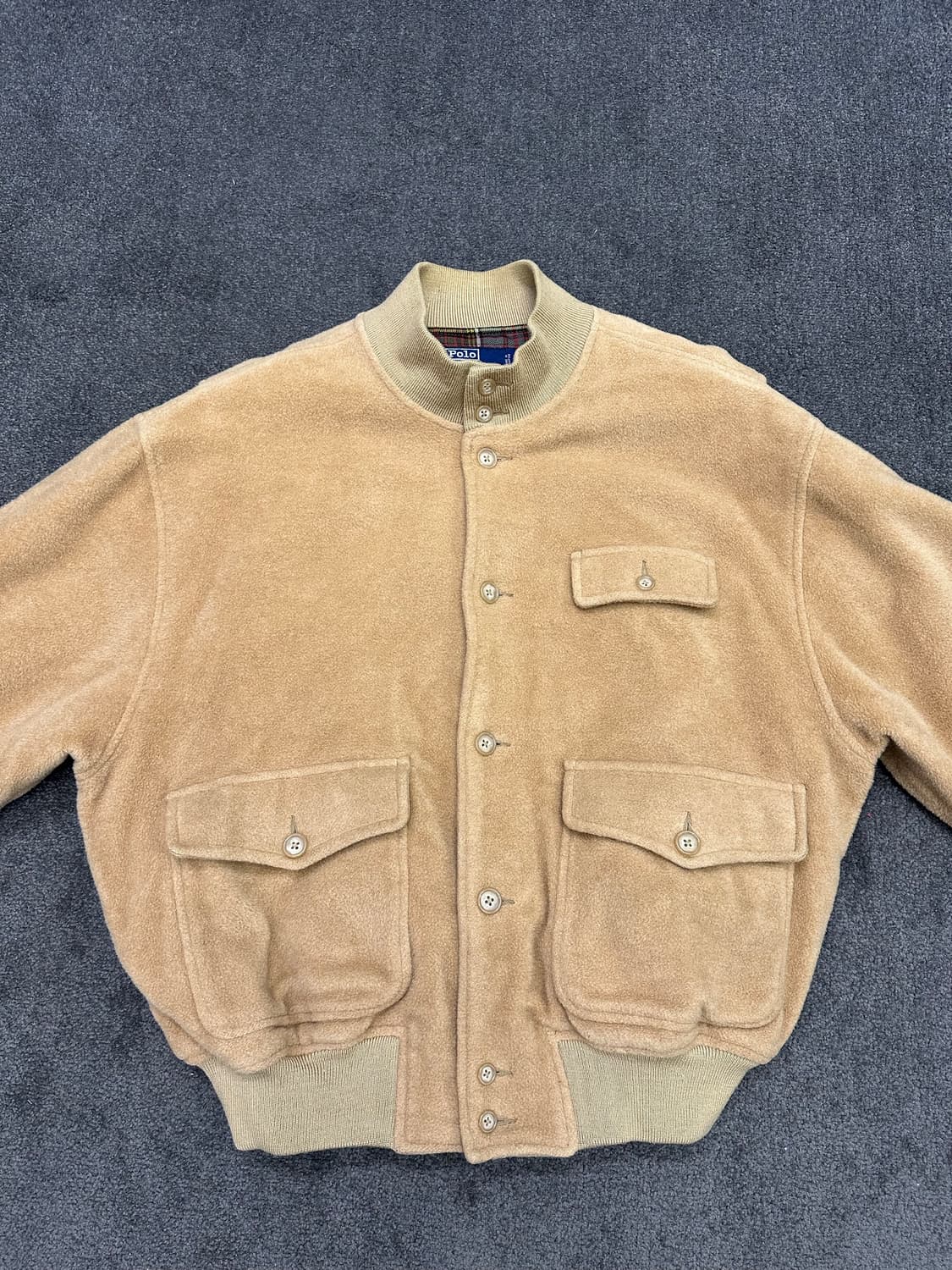 폴로 랄프로렌 카멜 헤어 블루종 L 상품이미지2