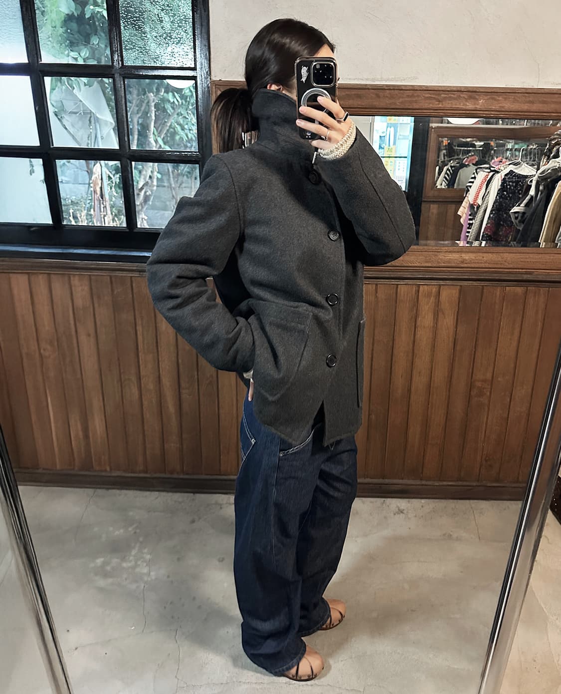 TOMMY HILFIGER high neck quilted coat 상품이미지1