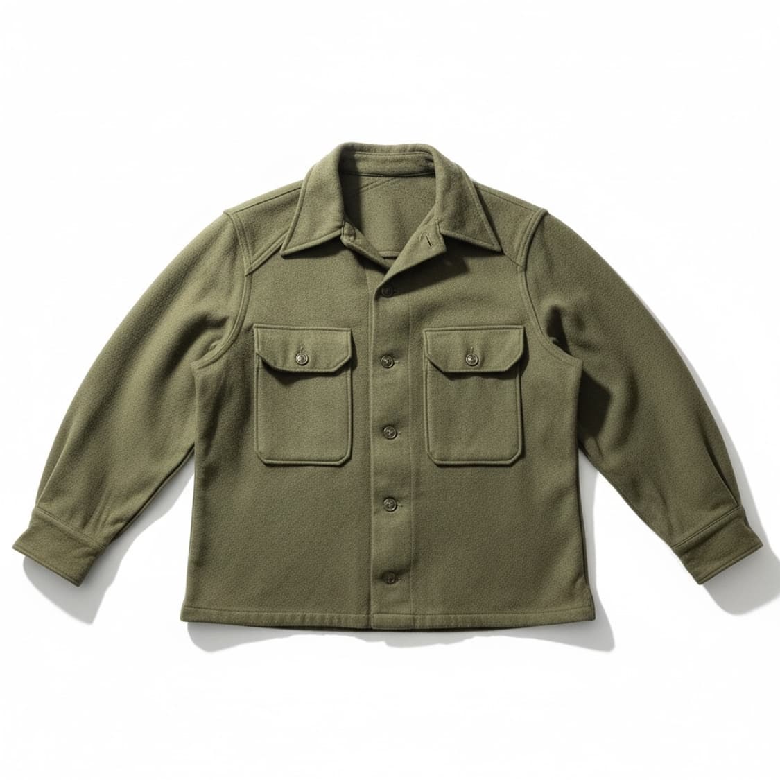 미군 빈티지 울 필드 셔츠 올리브 S 상품이미지1