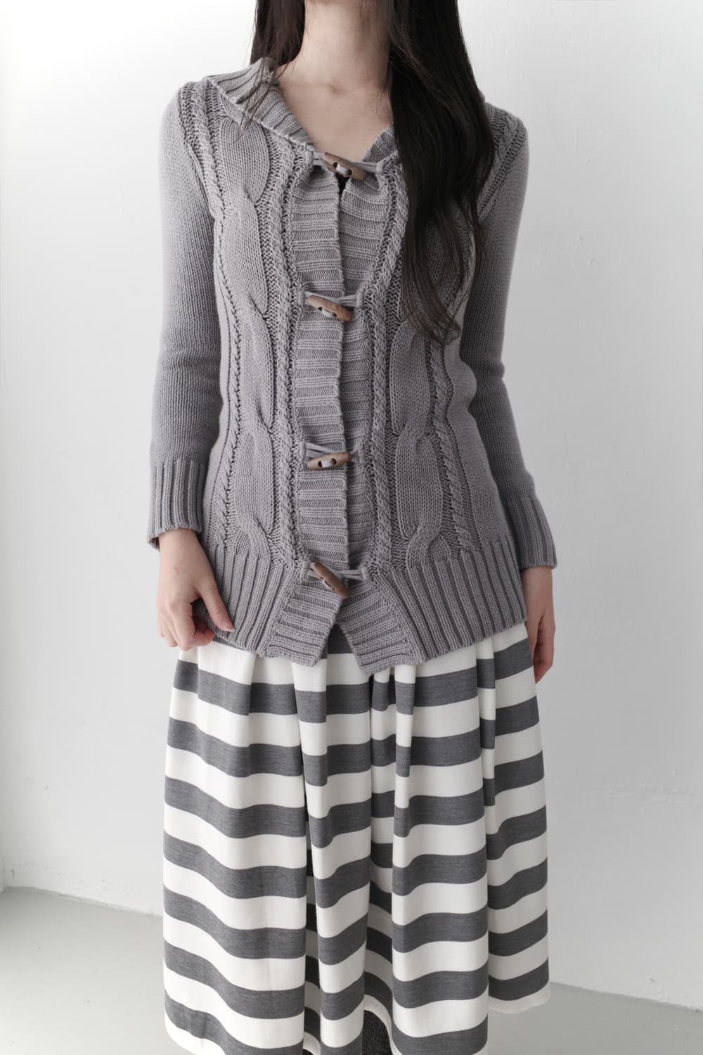 knit duffle cardigun 상품이미지5