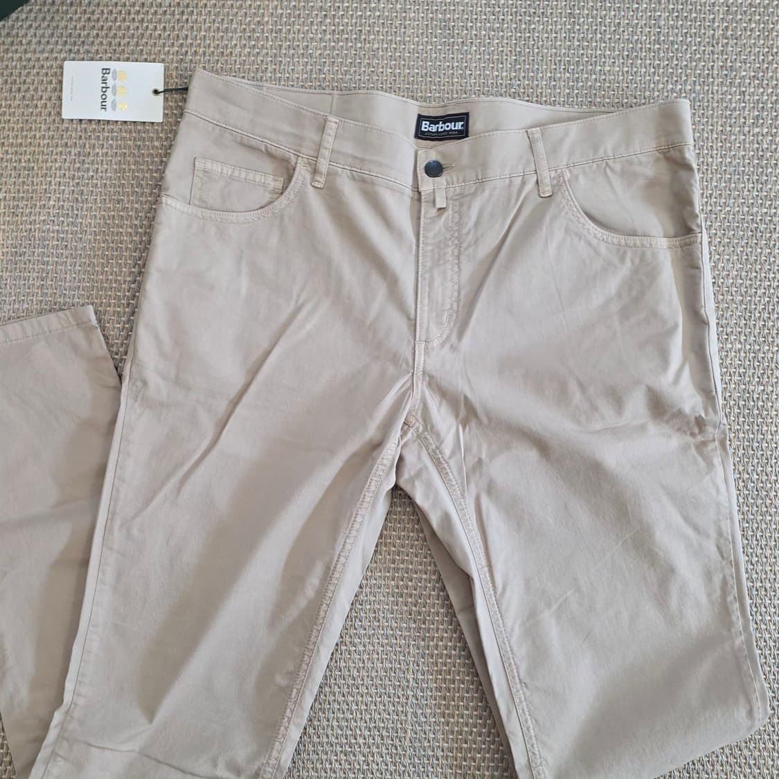 Barbour 바버 스페니시 초경량 폽플린 최상급 코튼 치노 베이지 팬츠 상품이미지6