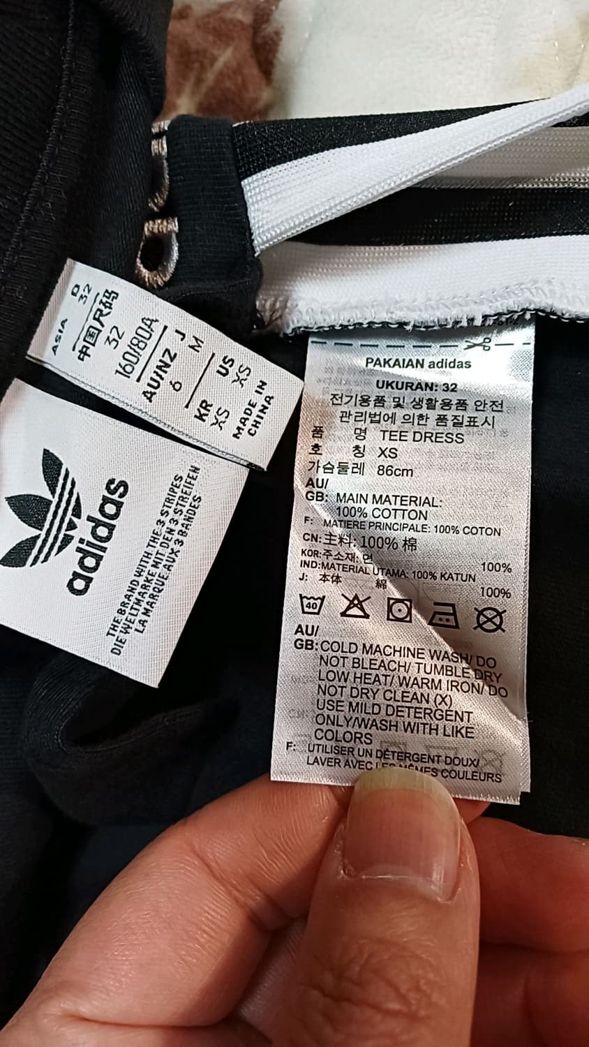 아디다스 면티원피스 85 여성55 가슴44 기장87 상품이미지3