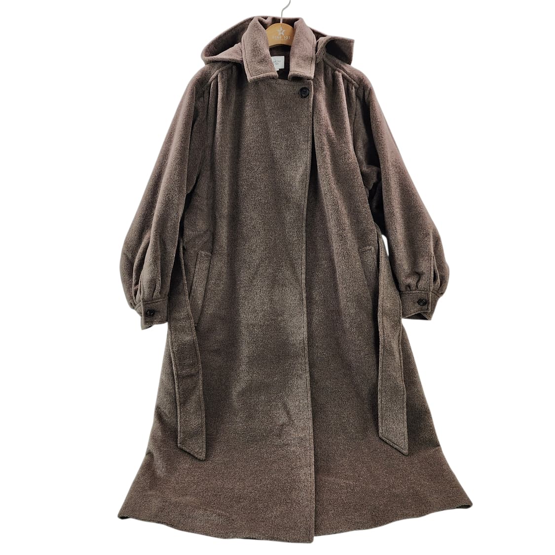 [S] akro 아크로 후디드 울 블렌드 앙고라 코트 상품이미지1