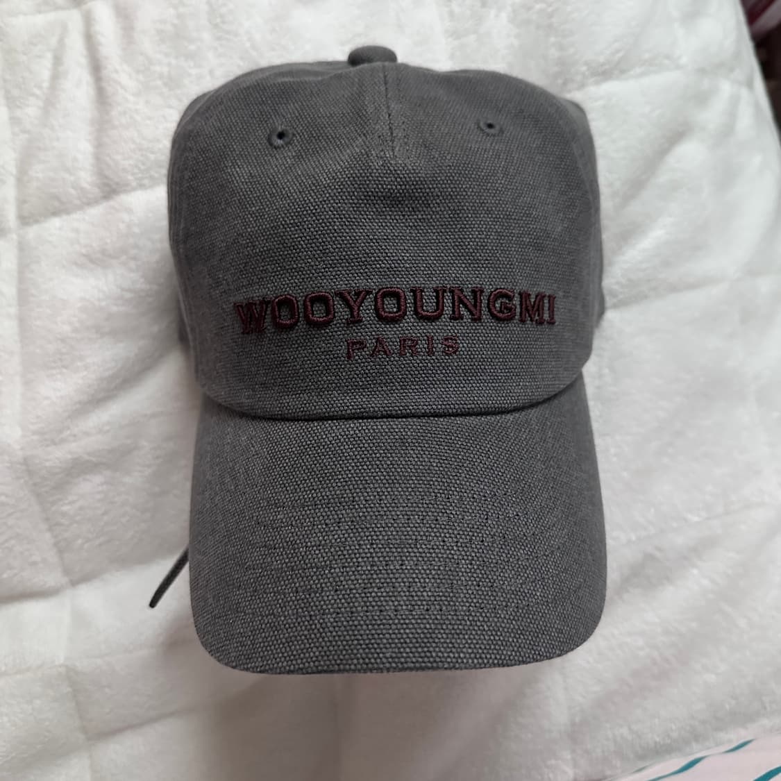 우영미 옥스포드 데님볼캡 그레이 25fw 상품이미지2
