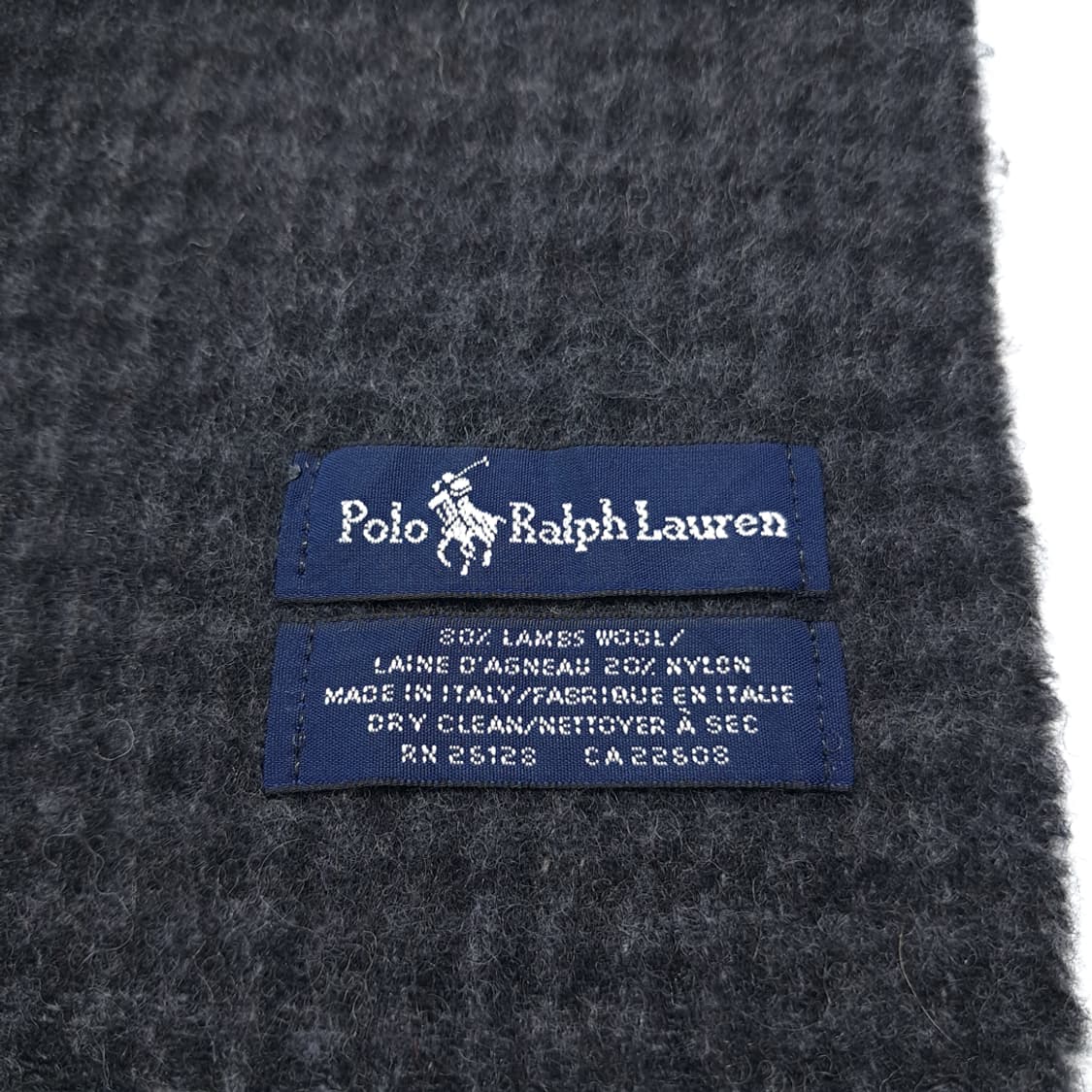 MX432 폴로 이태리판 램스울 양면 하운드투스 차콜 머플러 목도리 상품이미지4