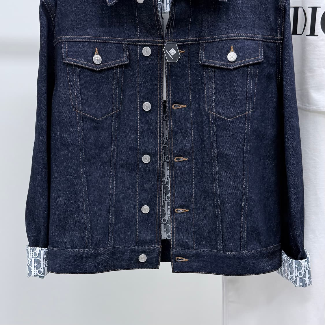 [미사용/선물가능] 디올 오블리크 데님 트러커 청자켓 50사이즈 상품이미지4