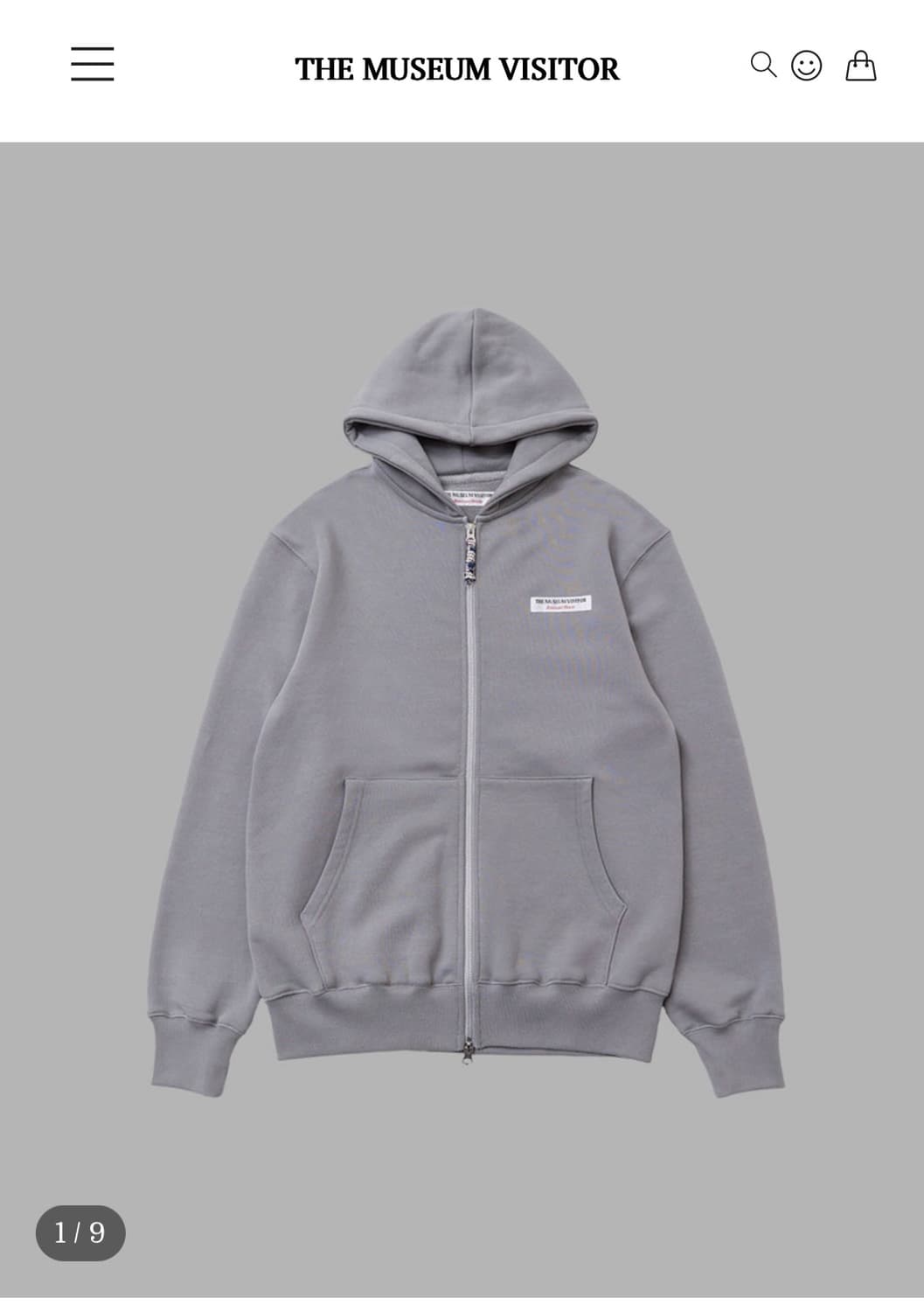 더뮤지엄비지터 후드집업 블루그레이 s 상품이미지1