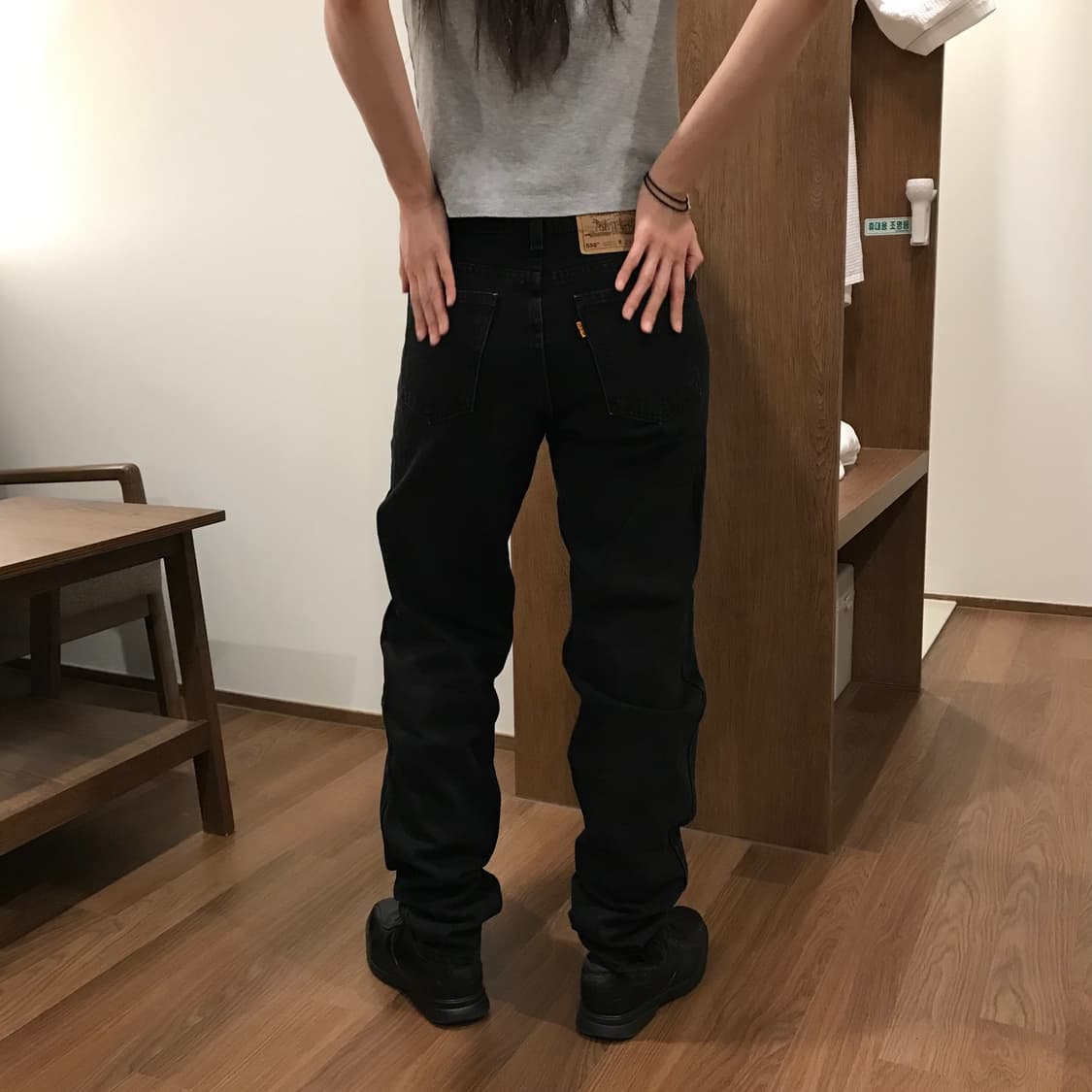 리바이스 550 USA 90s 오렌지탭 블랙 데님 29/32 상품이미지2