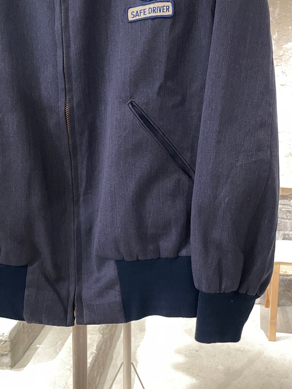 빈티지 네이비 로드웨이 패치 립스 포켓 블루종 자켓 상품이미지5