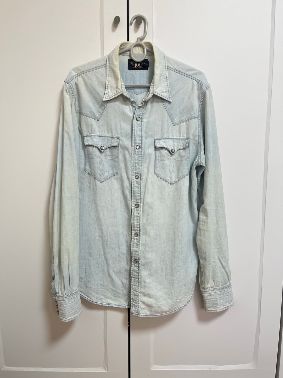 Rrl 웨스턴 콘쵸 샴브레이 셔츠 상품이미지1