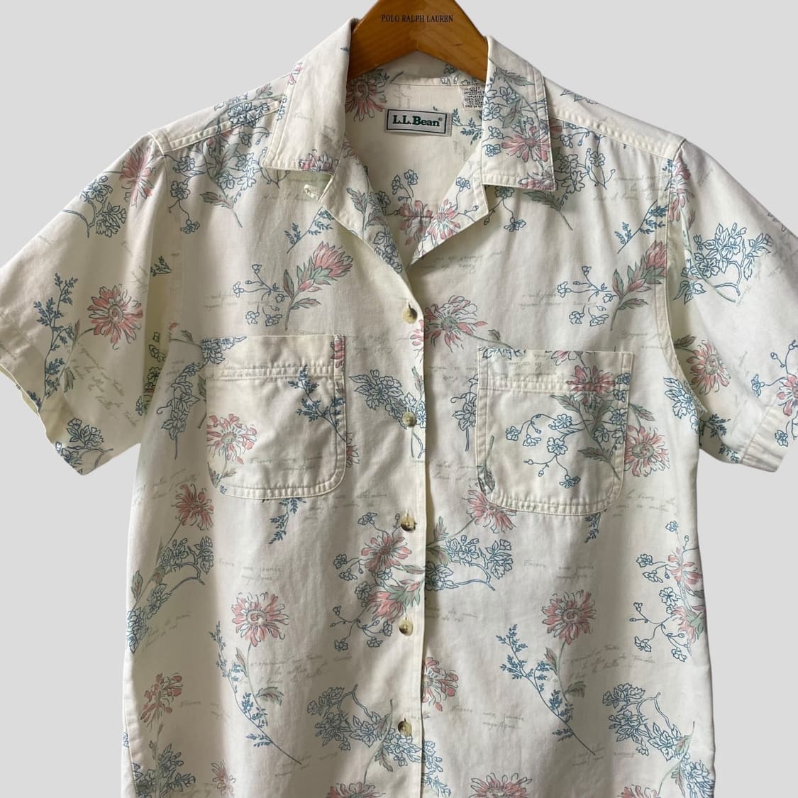 (여성SM)L.L.bean 엘엘빈 오픈카라 반팔셔츠 상품이미지3