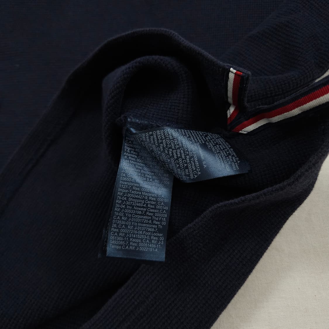 L(100)타미 힐피거 반집업니트 네이비 상품이미지6