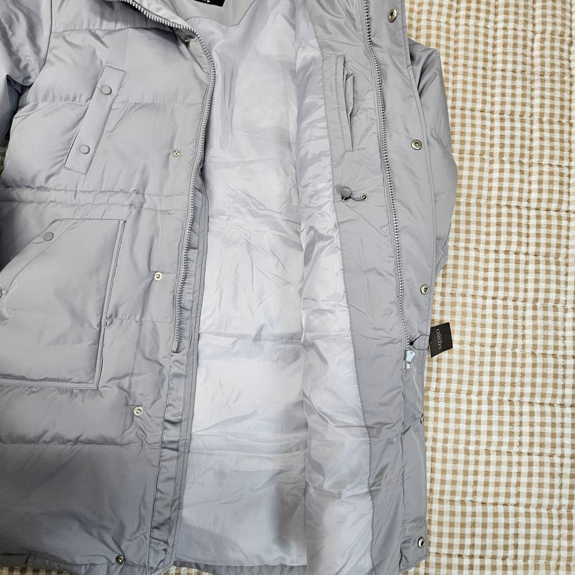 미착용 미쏘맨 오리털 롱 패딩 남자100 상품이미지8