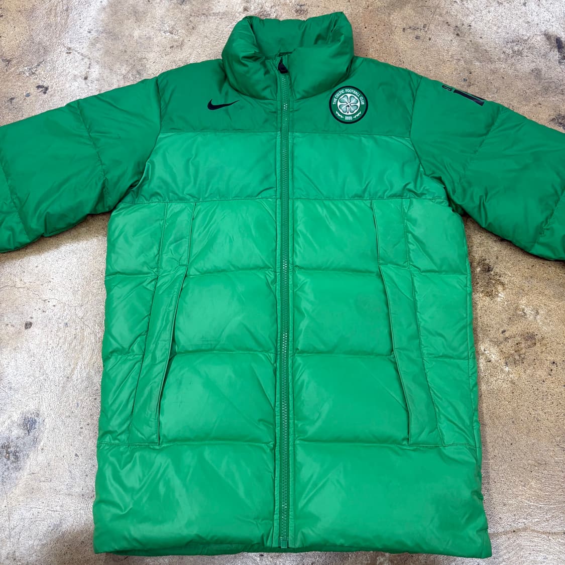 [정품/85,xs] 나이키 셀틱 FC 그린 패딩 점퍼 b18 상품이미지3