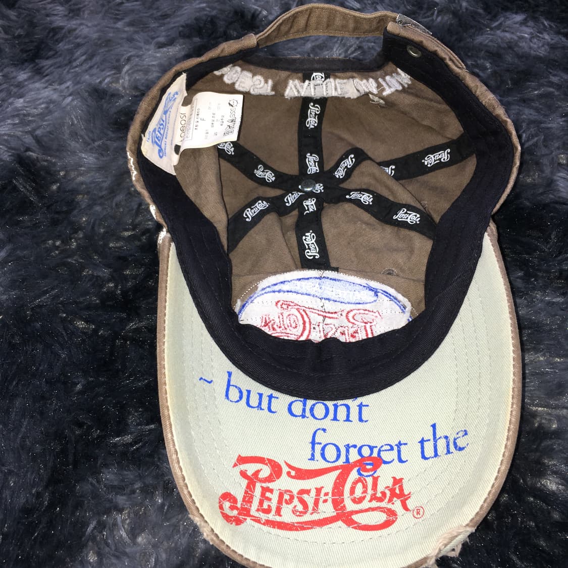 투티/0353 펩시 콜라 빈티지 Y2K 캡 빈티지 모자 브라운 패치 로고 상품이미지5