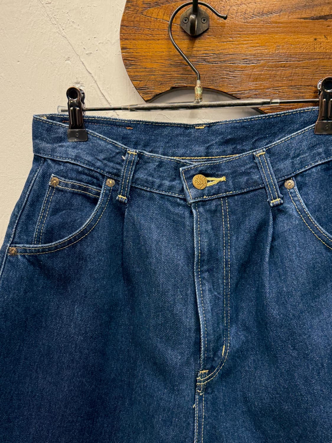 Japan Lee Riders One-tuck Wide Denim Sho 상품이미지2