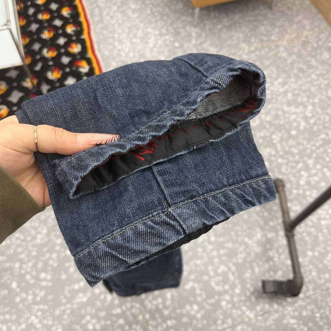 마자플라바 올드스쿨 키치 포켓프린팅 데님팬츠 29인치 C08182 상품이미지7