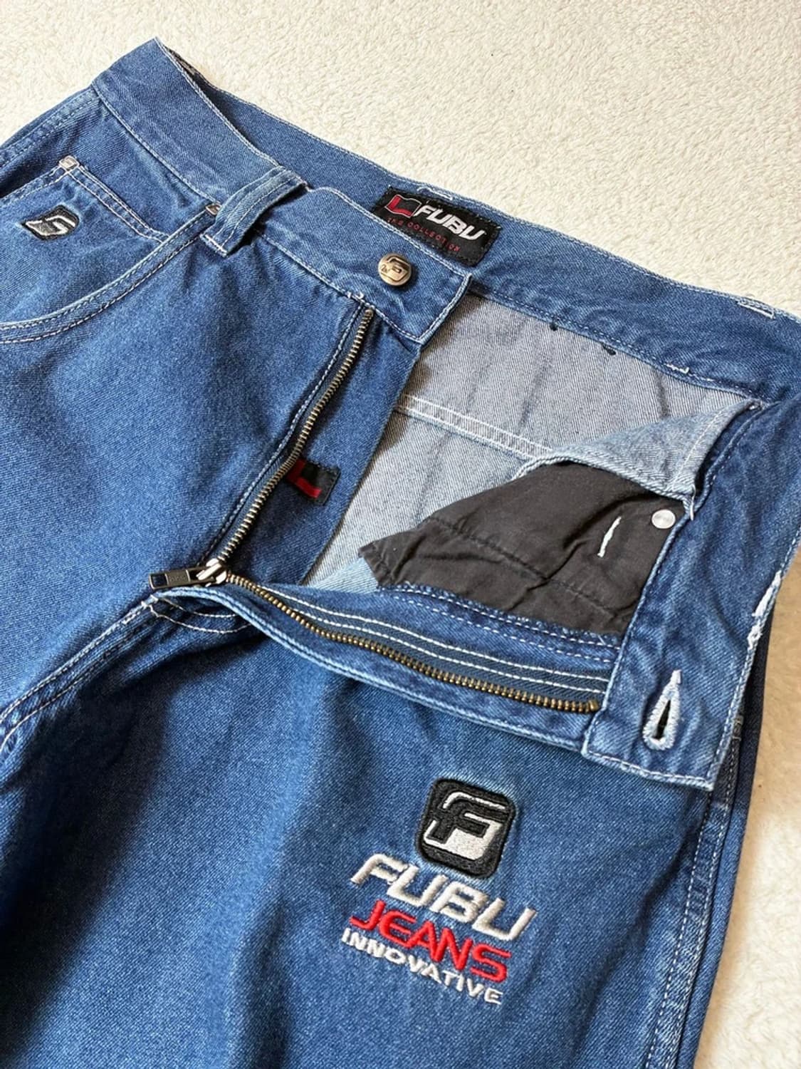 푸부 FUBU 00's 밀레니엄 테이퍼드핏 데님 팬츠 PN7357 상품이미지3