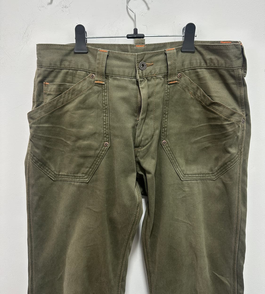 EDWIN flare back strap khaki pants 상품이미지8