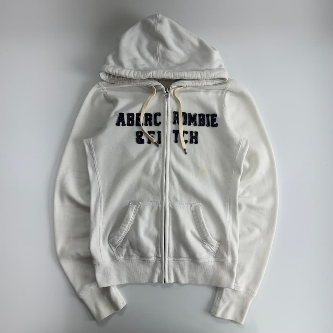 Abercrombie 아베크롬비 화이트 후드집업 상품이미지3