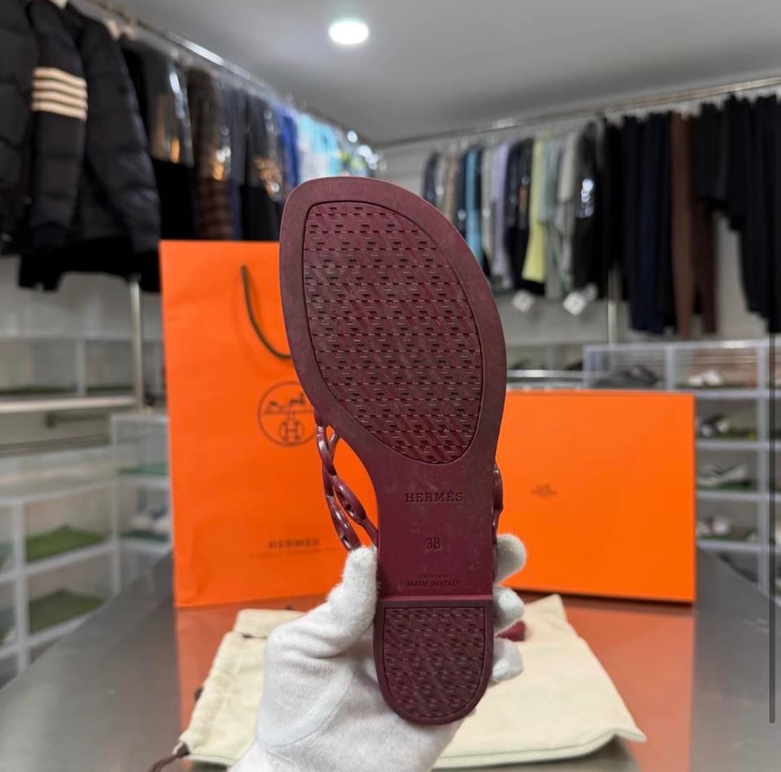 [리오브] 에르메스 아일랜드 젤리 샌들 슬리퍼 상품이미지4