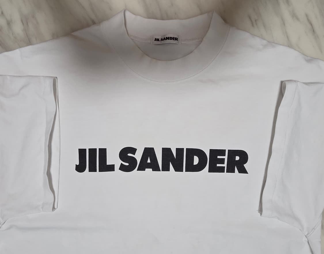 질샌더 화이트 오버핏 반팔 티셔츠 상품이미지6