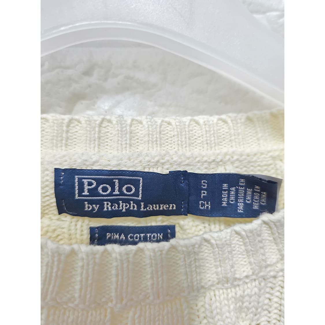 택포) 폴로 랄프로렌 케이블 니트 S 상품이미지2