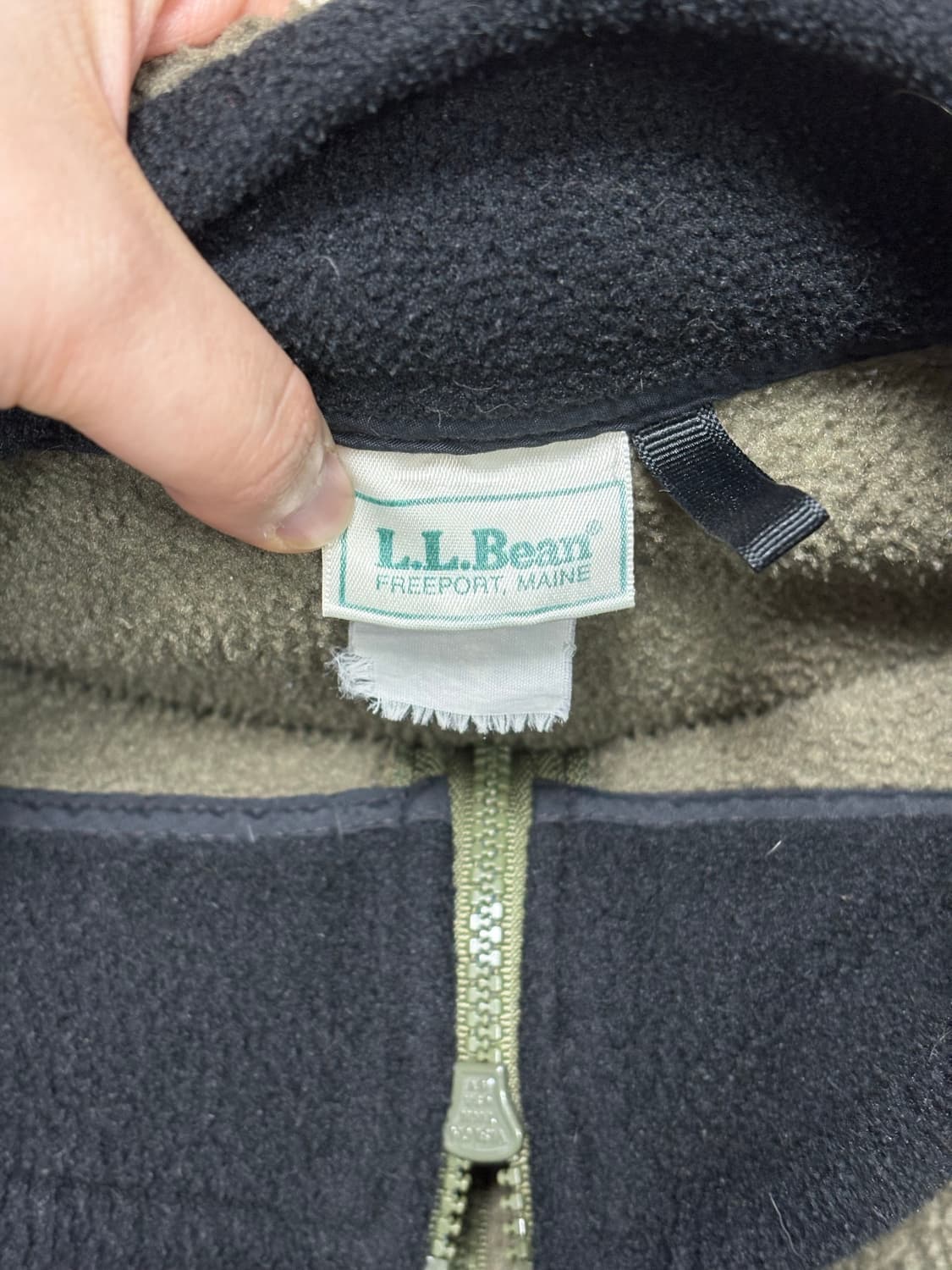 80s 엘엘빈 딥파일 카키 상품이미지5