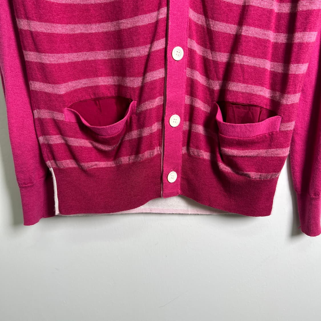 13ss 사카이 핑크 스트라이프 가디건  상품이미지4