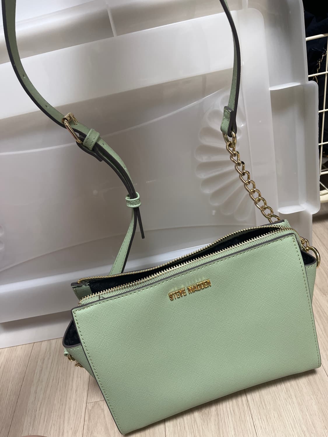 Steve Madden 민트 크로스백 — 거의 새것 판매해요 상품이미지1