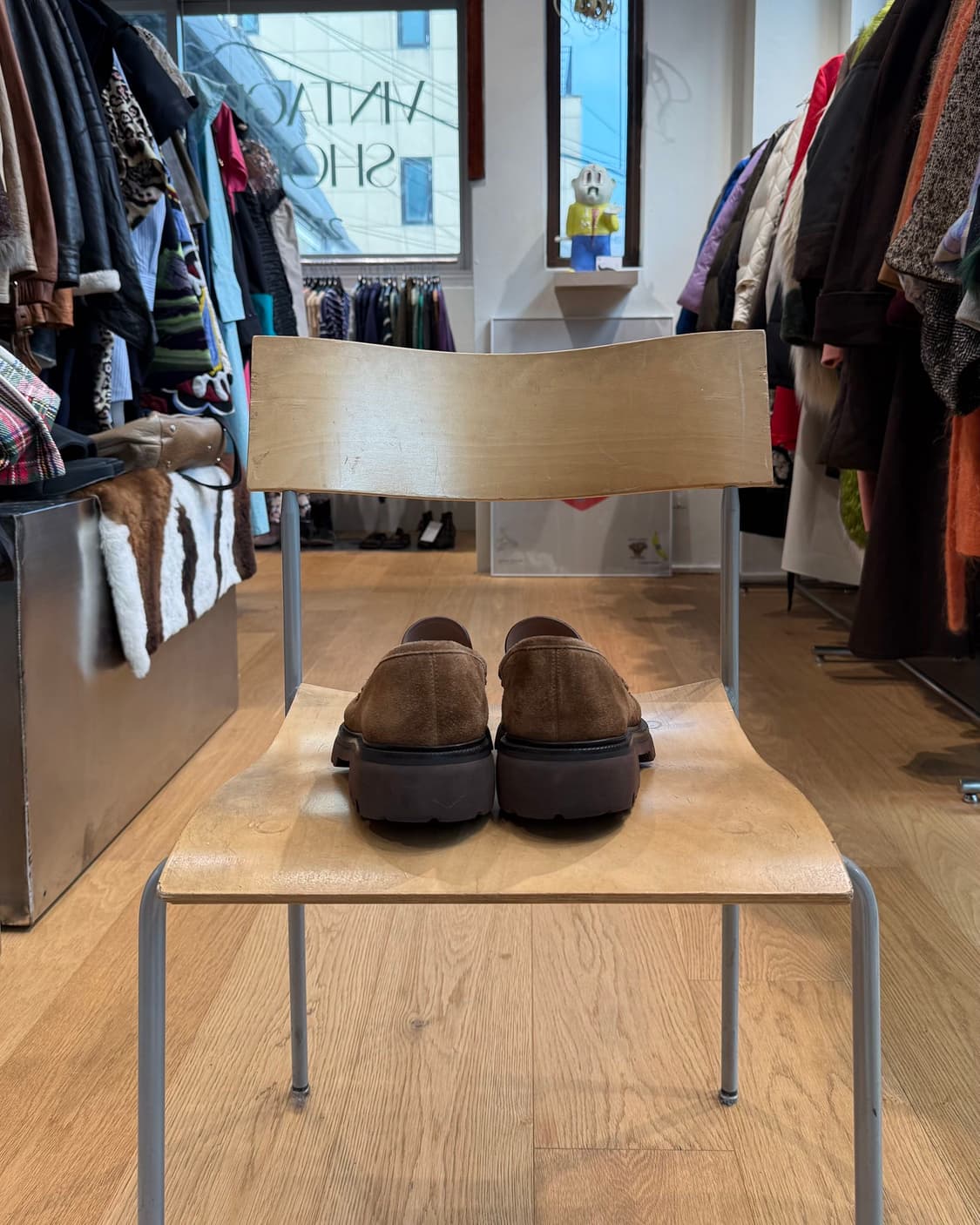 페라가모 브라운 코쿤 스웨이드 로퍼  상품이미지5