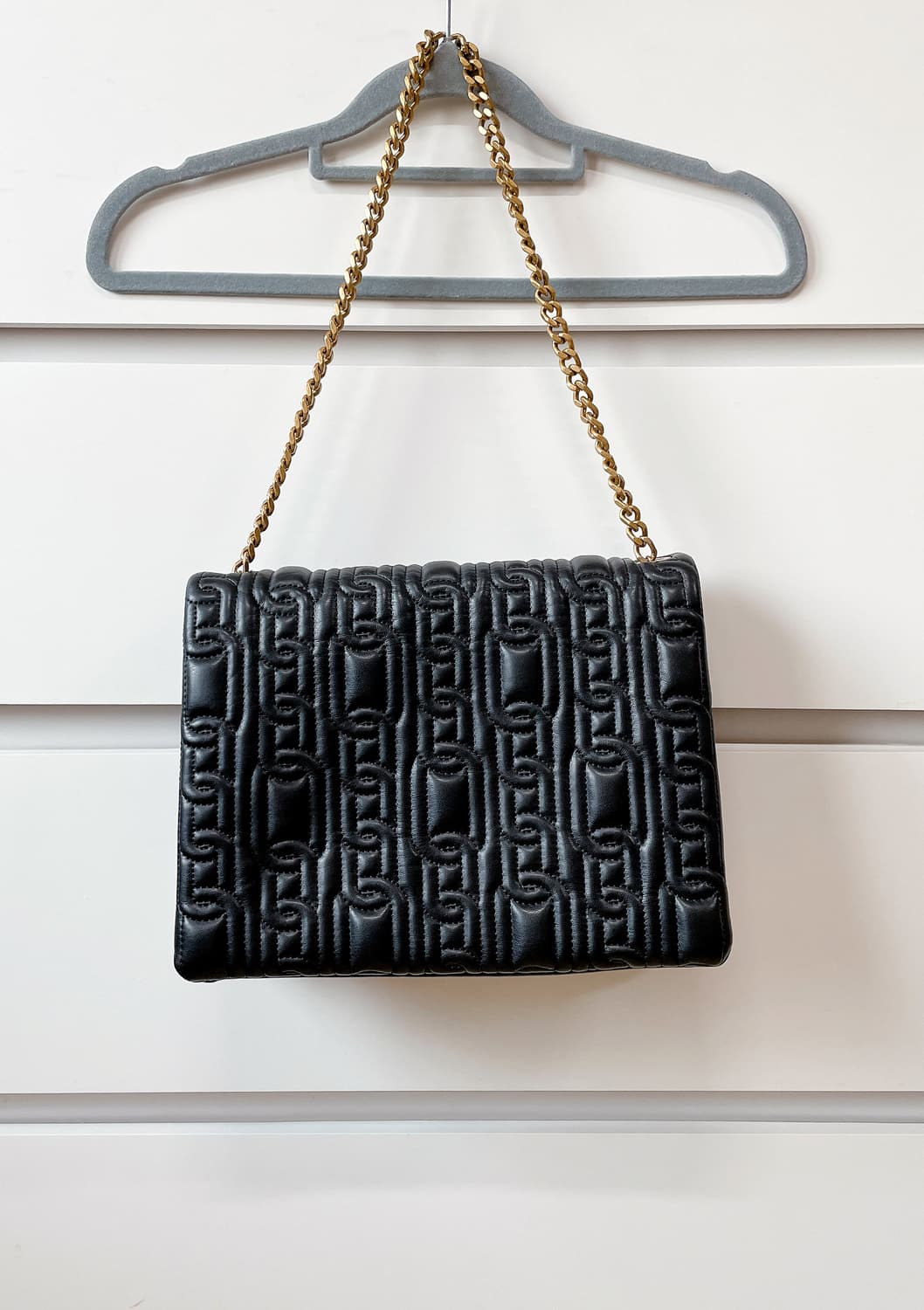 ZARA 자라 금속 체인 블랙 퀼팅 숄더백 거의 새것 상품이미지2