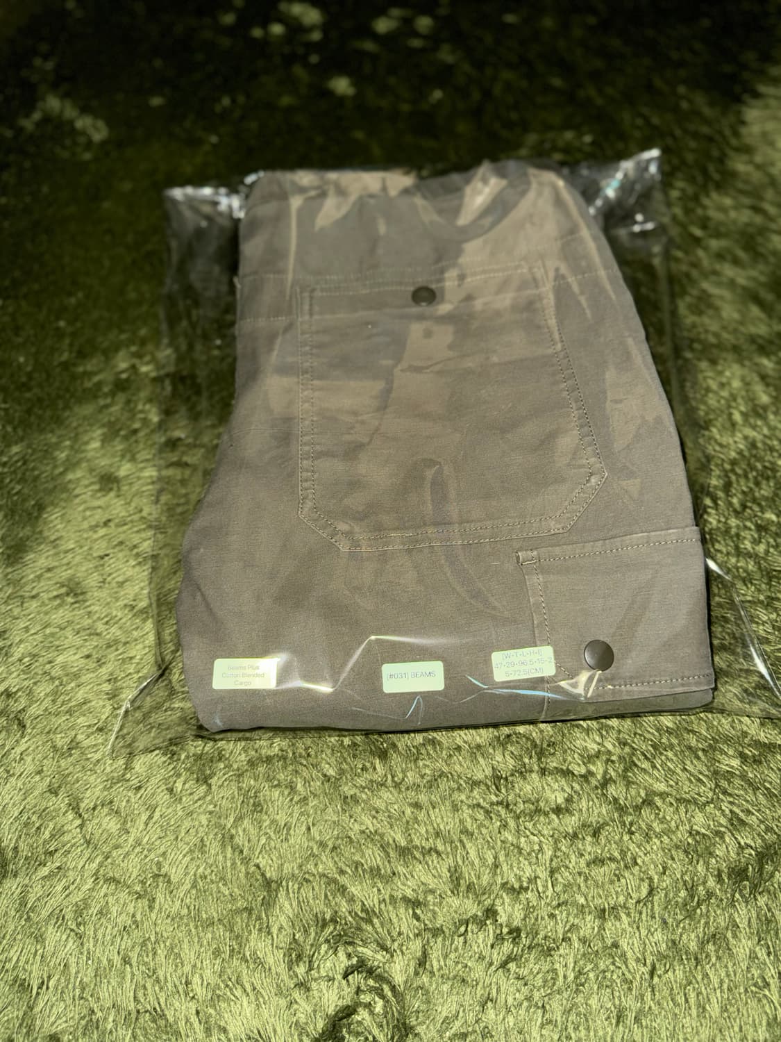 Beams Plus 빔즈 플러스 스냅 포켓 카고 조거 팬츠 올리브 상품이미지10