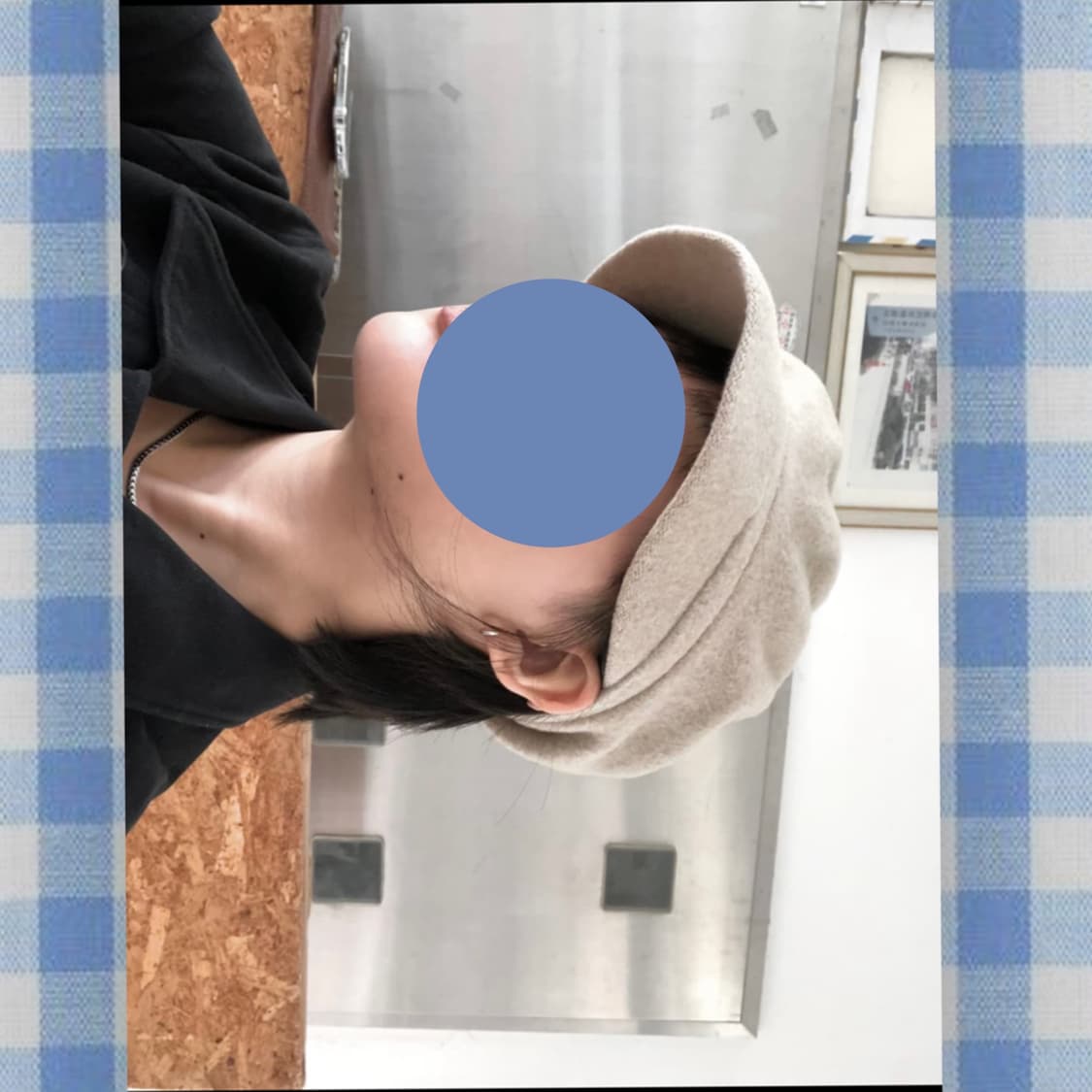 소프트베이지 단추 장식 울 뉴스보이햇 상품이미지4