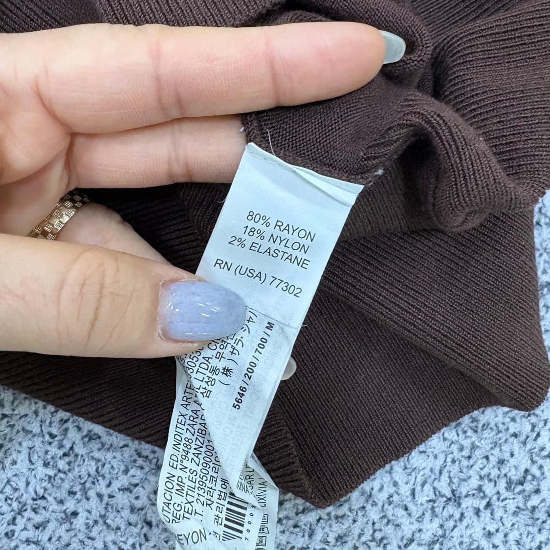 M 자라 여성 브이넥 니트 0319J 상품이미지4