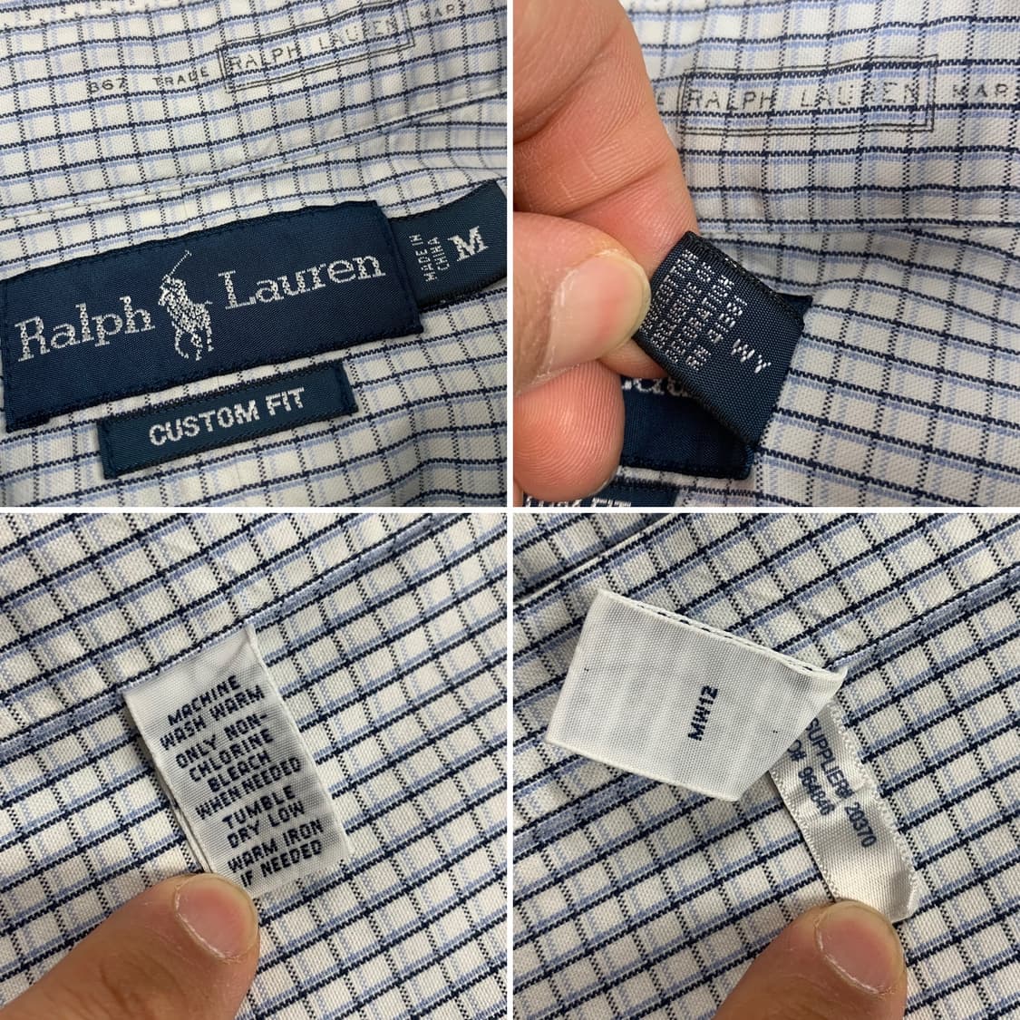폴로 랄프로렌 포니로고 커스텀핏 체크 셔츠 상품이미지6