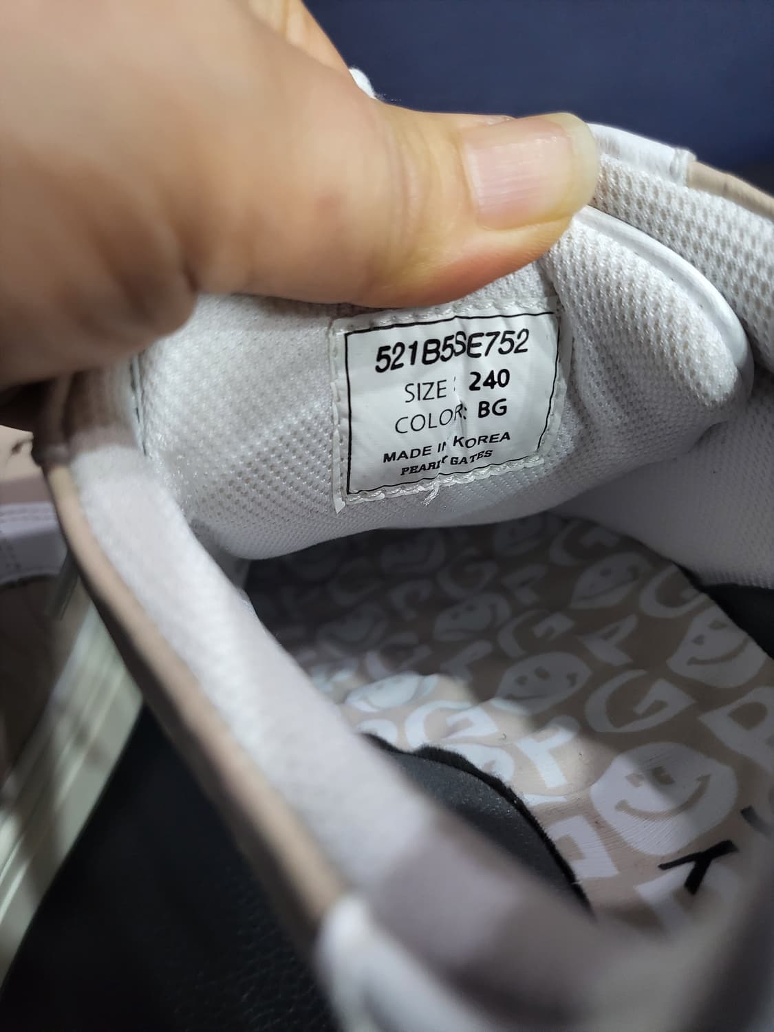 파리게이츠 스마일 태슬 엠보 로고 골프화(새상품) 상품이미지8