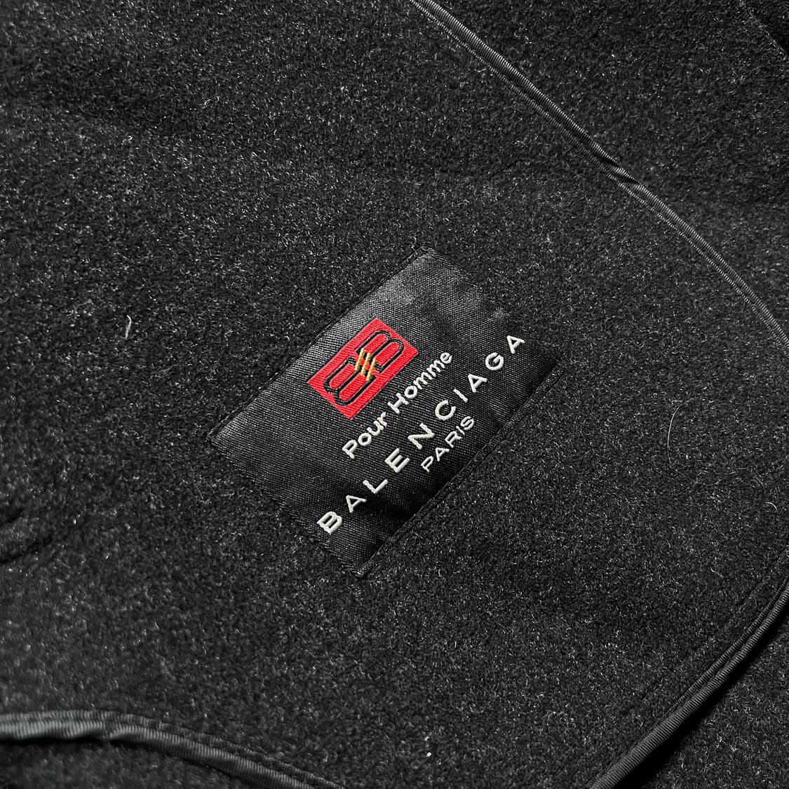 90's 발렌시아가 울 하프코트 자켓 상품이미지4