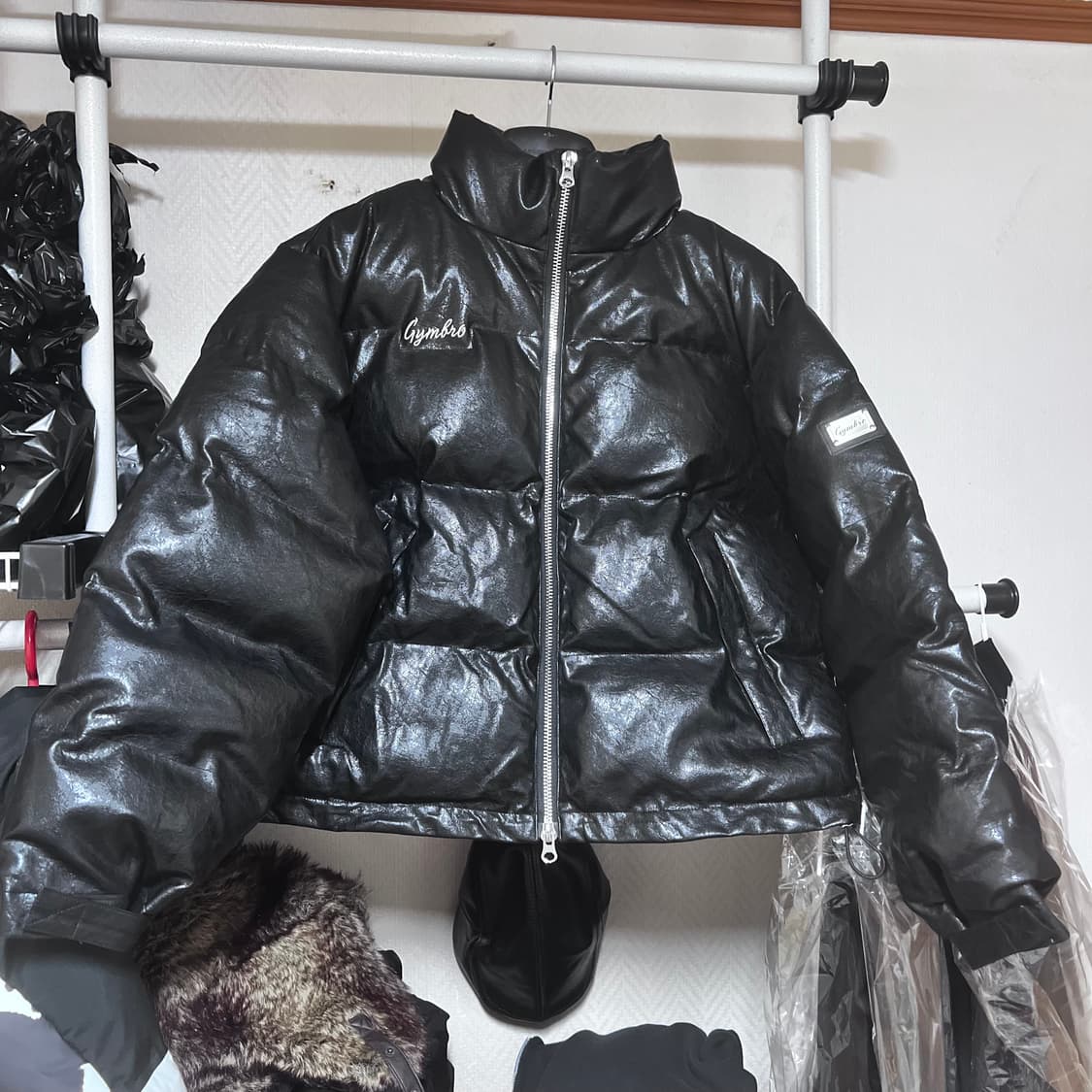 [M] 짐브로 헤비 레더 숏패딩 상품이미지2