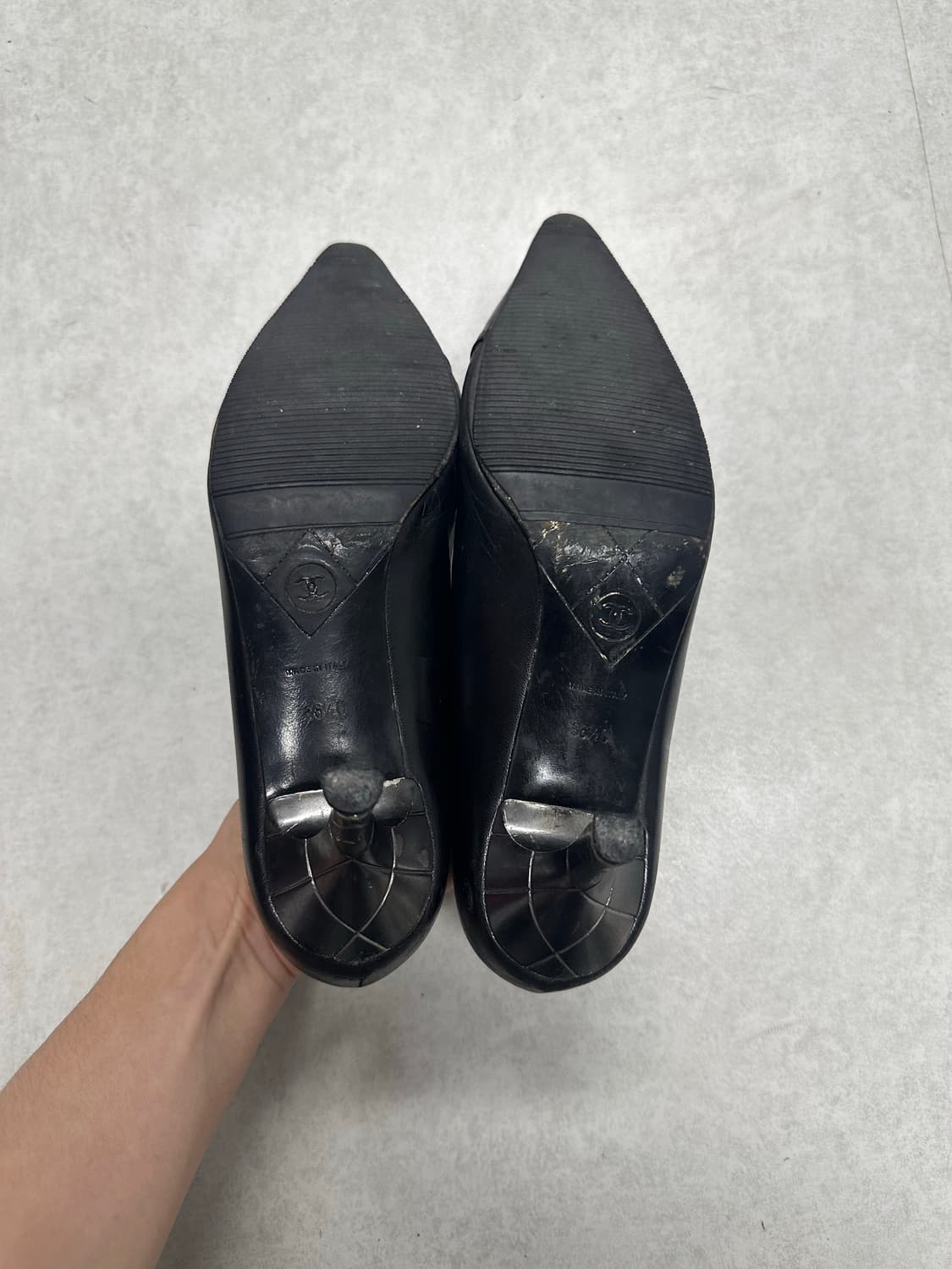 빈티지 샤넬 포인티드 토 힐 상품이미지8